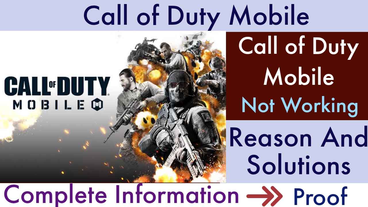 Call of Duty Mobile Not Working