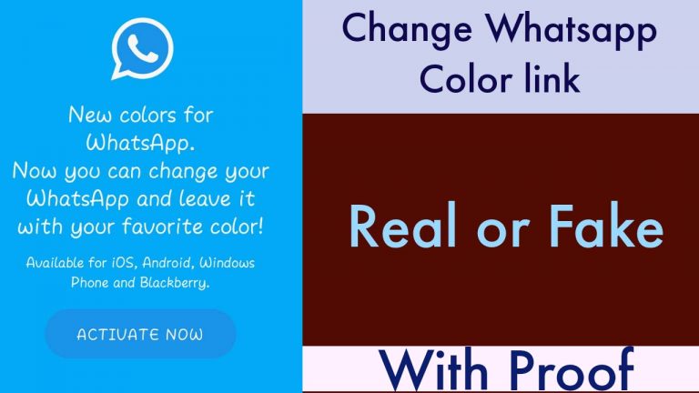 Change Whatsapp Colors link Real or Fake | Complete Information