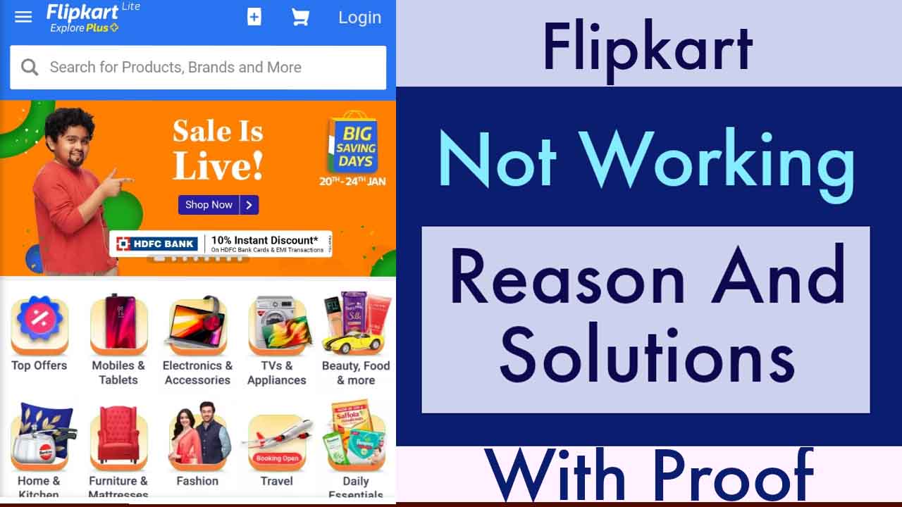 Flipkart Not Working