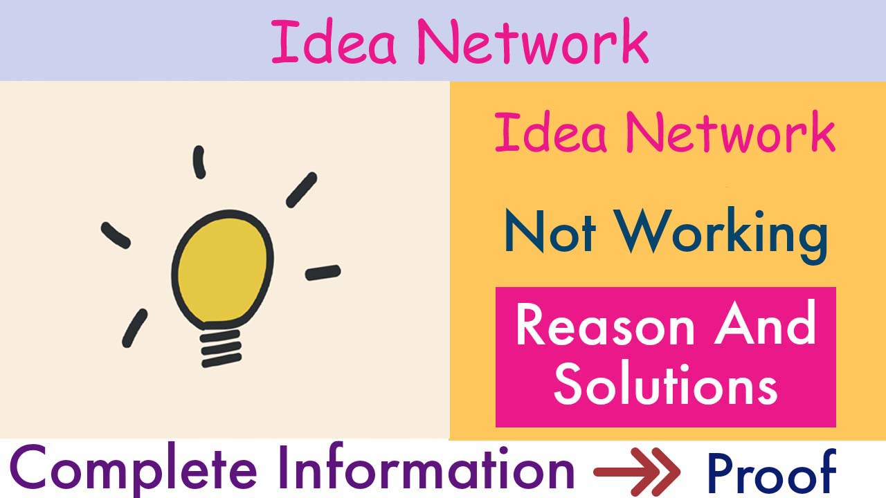 Idea Network not working