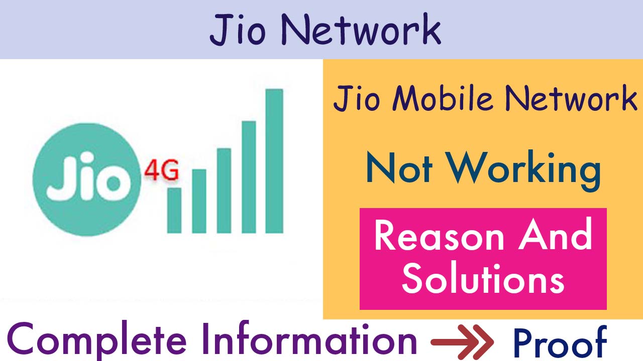 Jio Network not Working