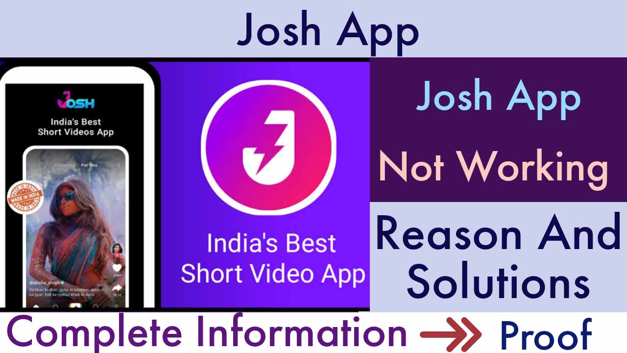 Josh app not Working