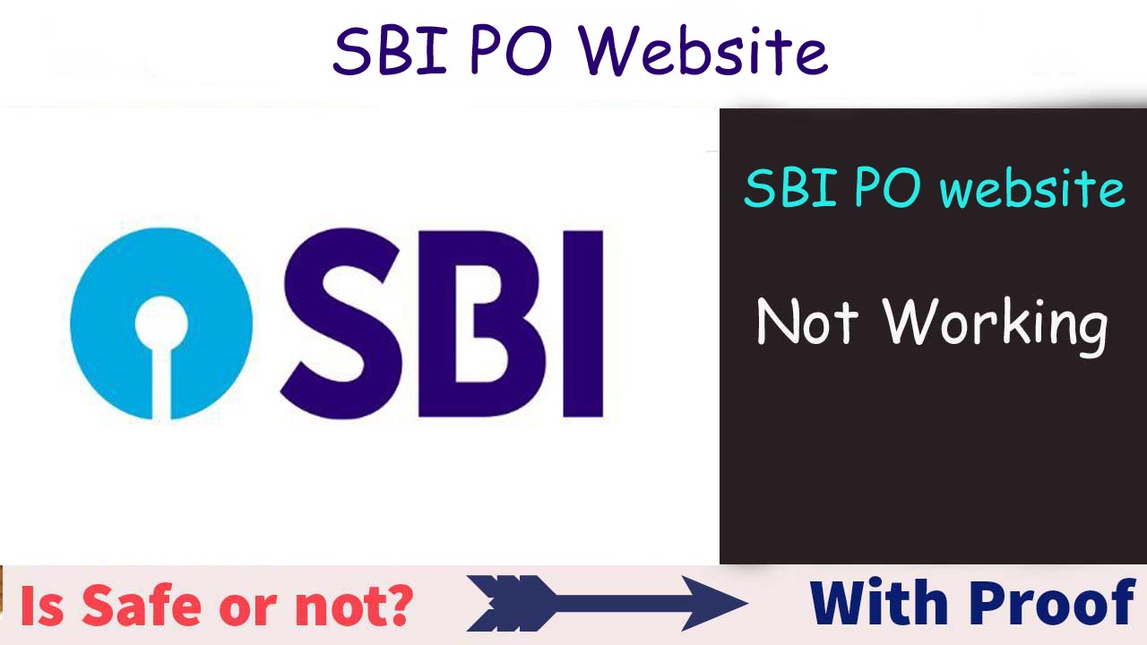 SBI PO Website not working