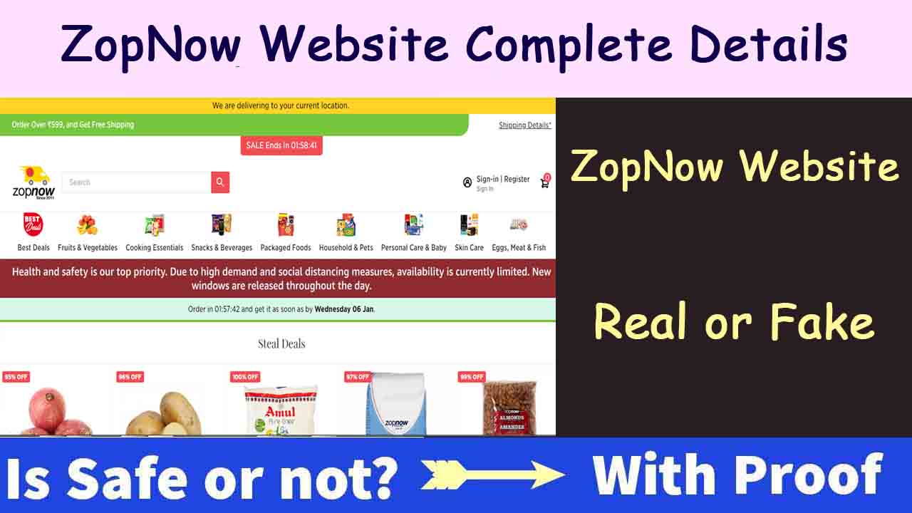 Zopnow Website Details