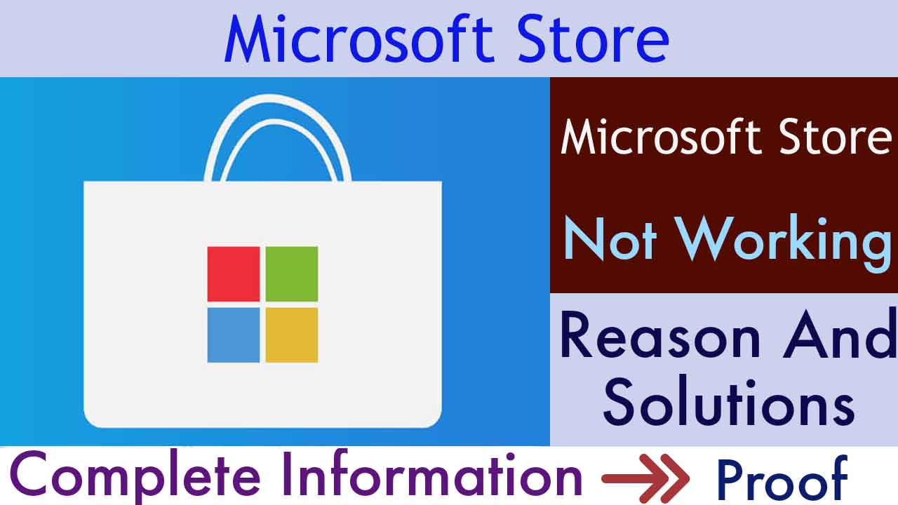 Microsoft Store not working
