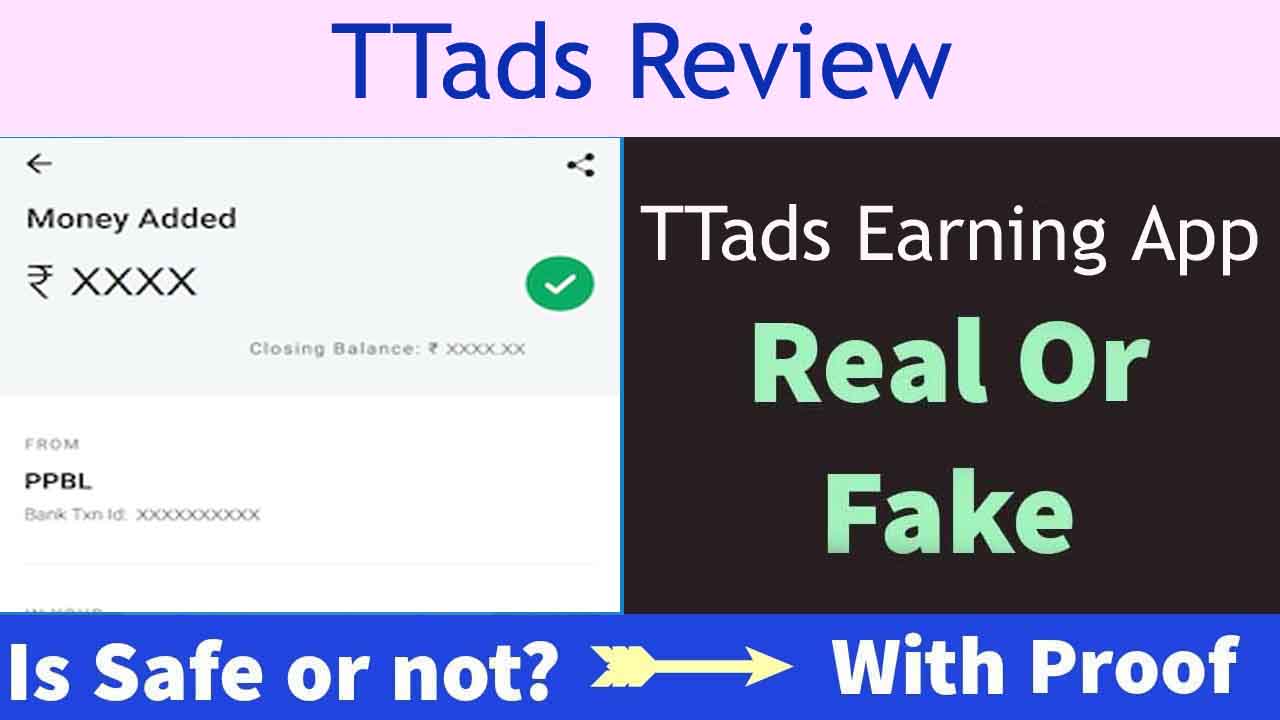 Ttads Earning App Review