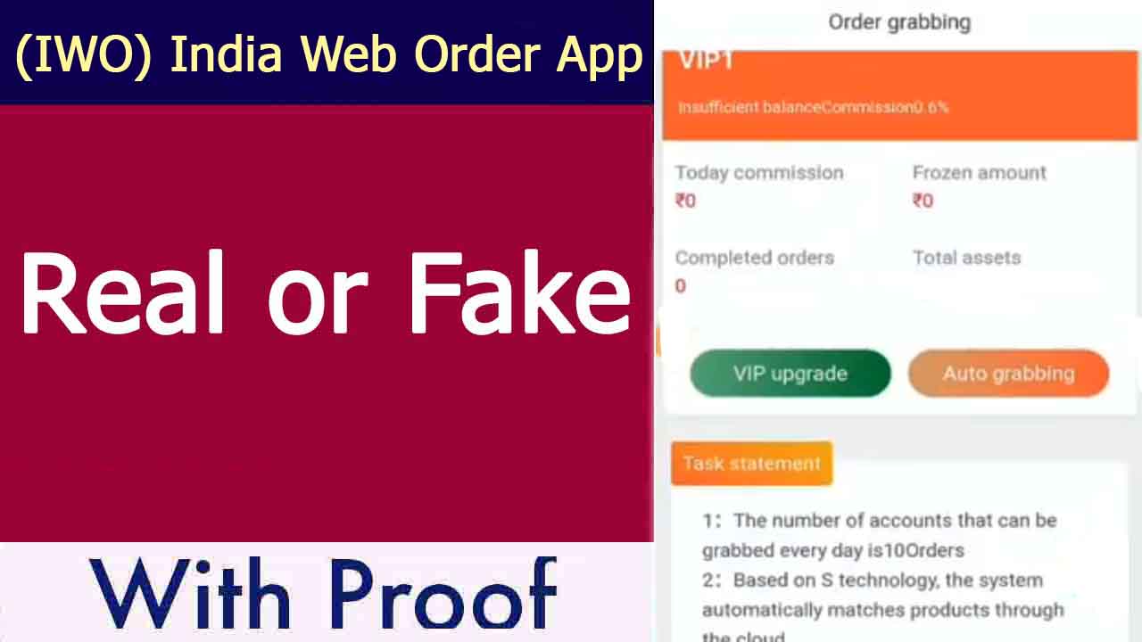 India Web Order App Review