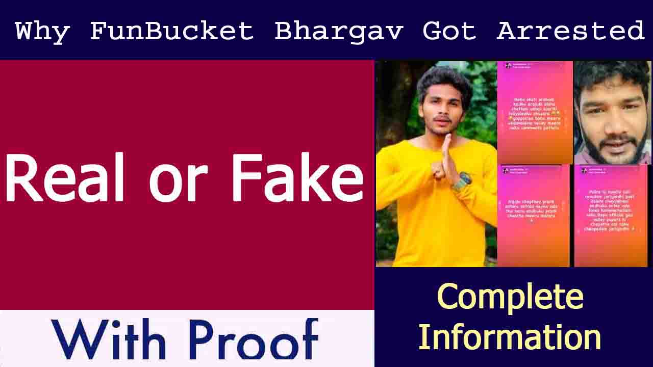 Why fun bucket bhargav got arrested