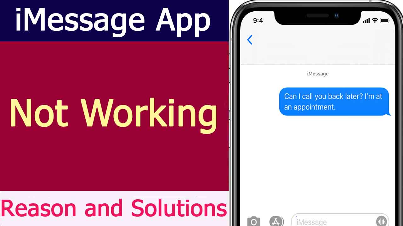 iMessage App Not Working