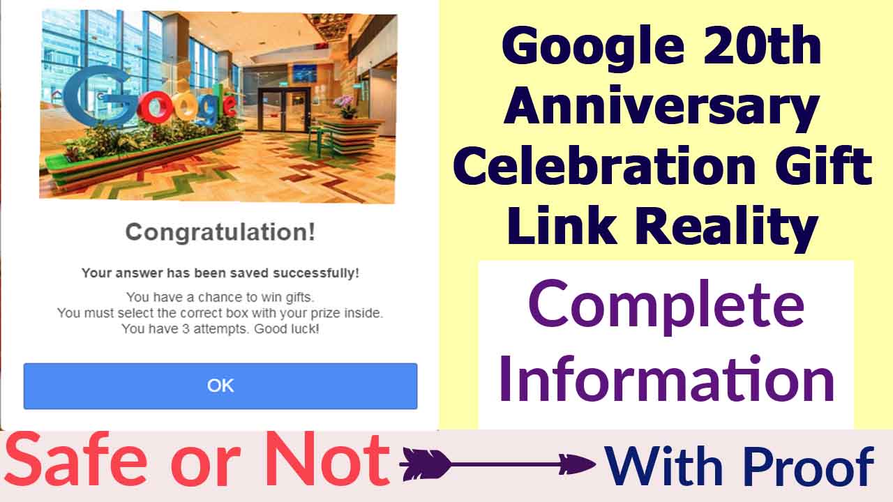 Google Anniversary Celebration Gift
