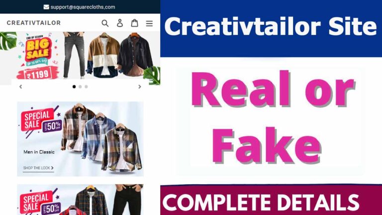 Creativtailor Site Real or Fake | Complete Review