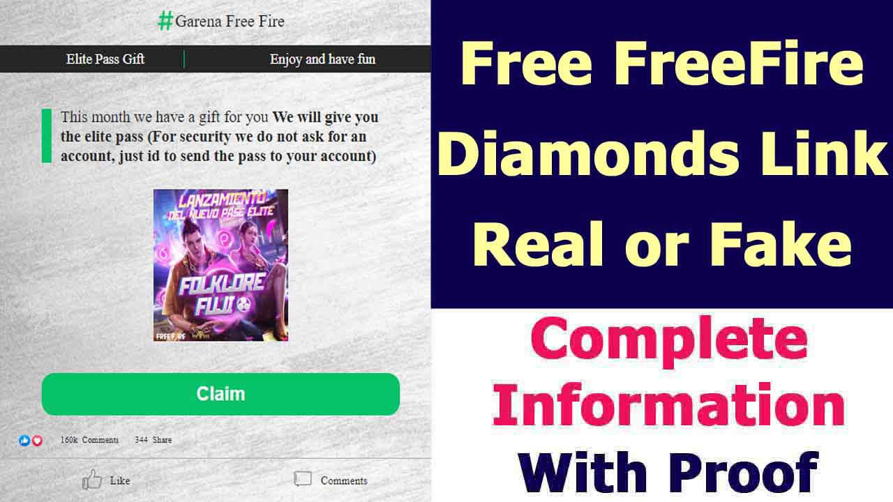 Free fire diamond free claim