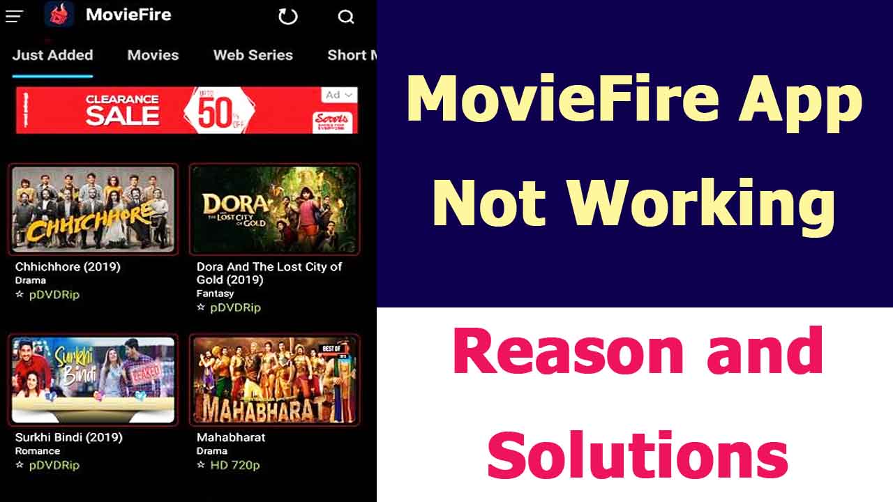 Movie Fire App Not Working