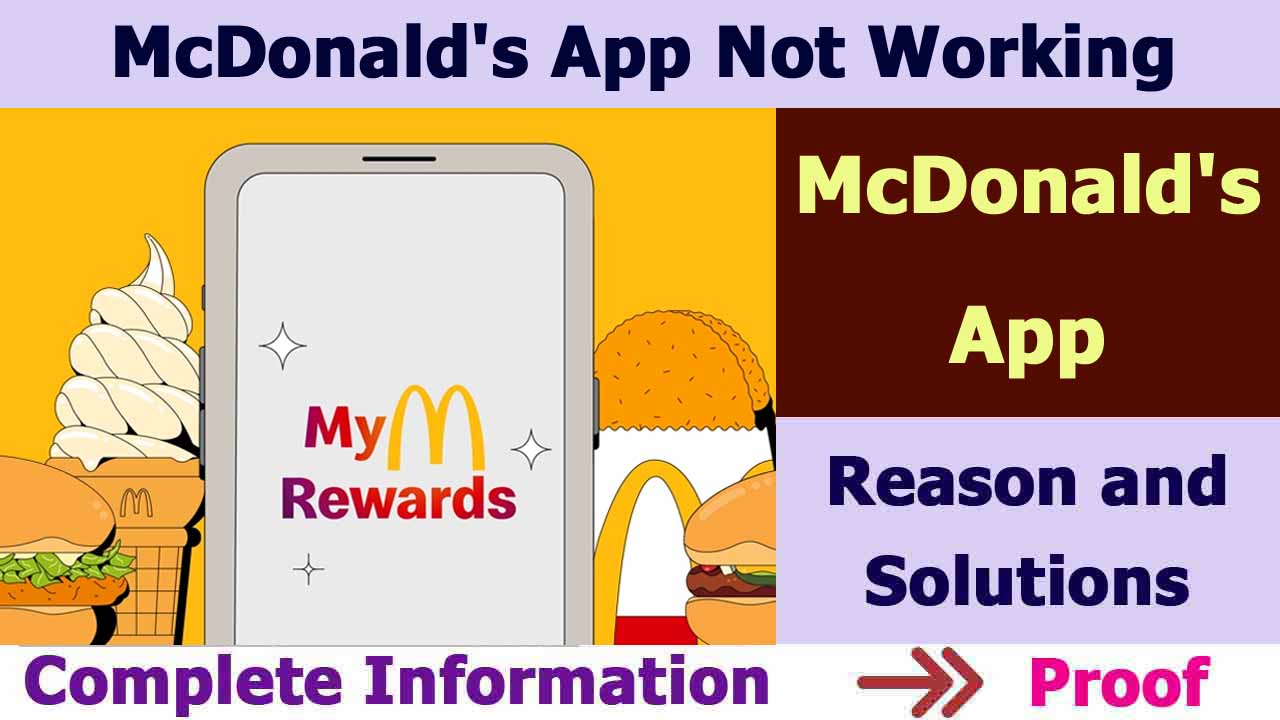 McDonald's App Not Working