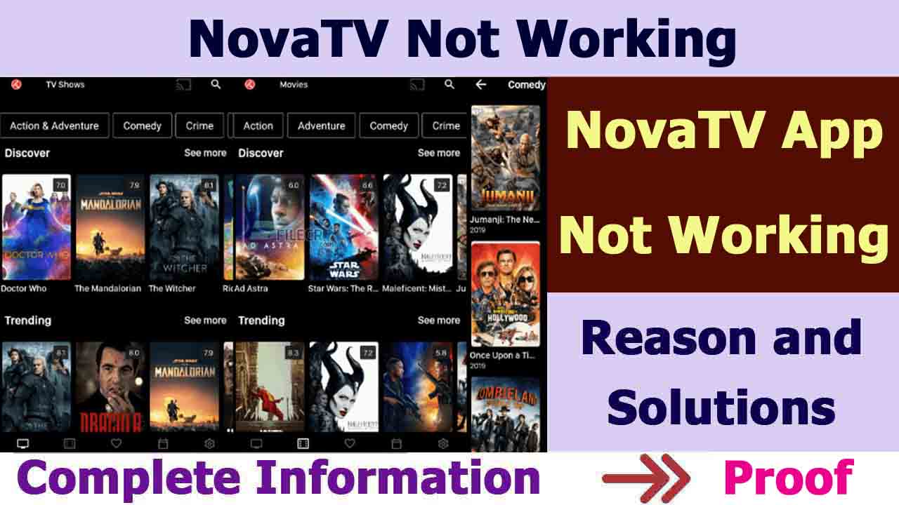 NovaTV Not Working
