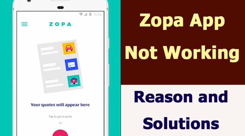 Zopa App Not Working