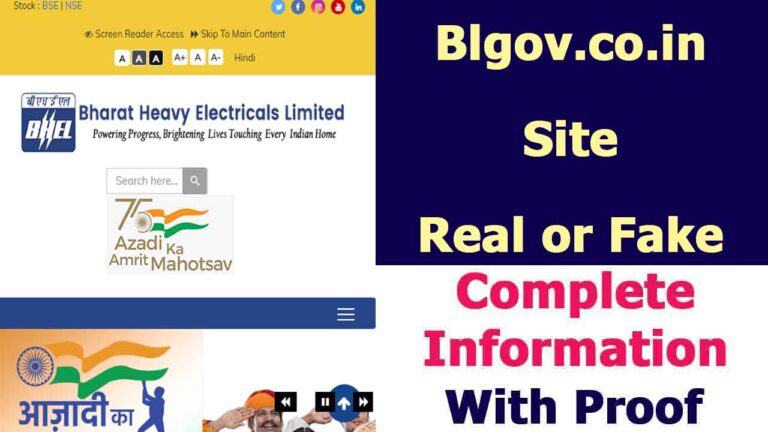 Blgov (blgov.co.in) Site Real or Fake | Complete Review