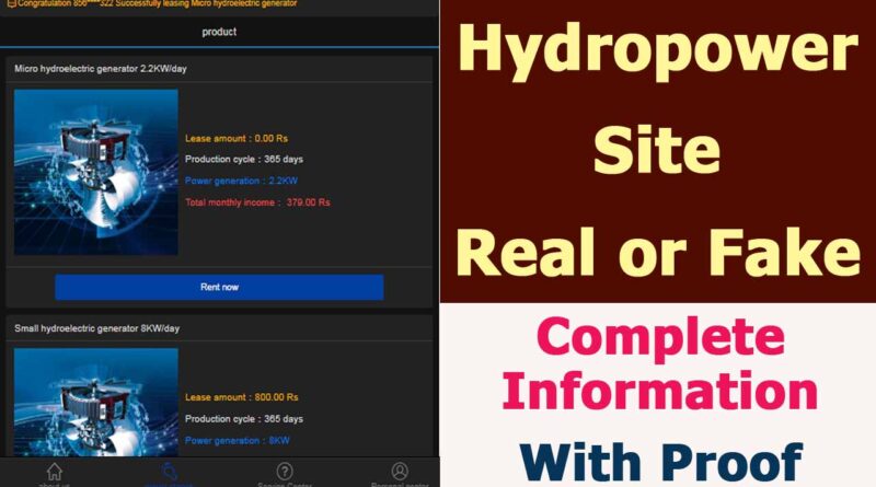 Hydropower Site Real or Fake