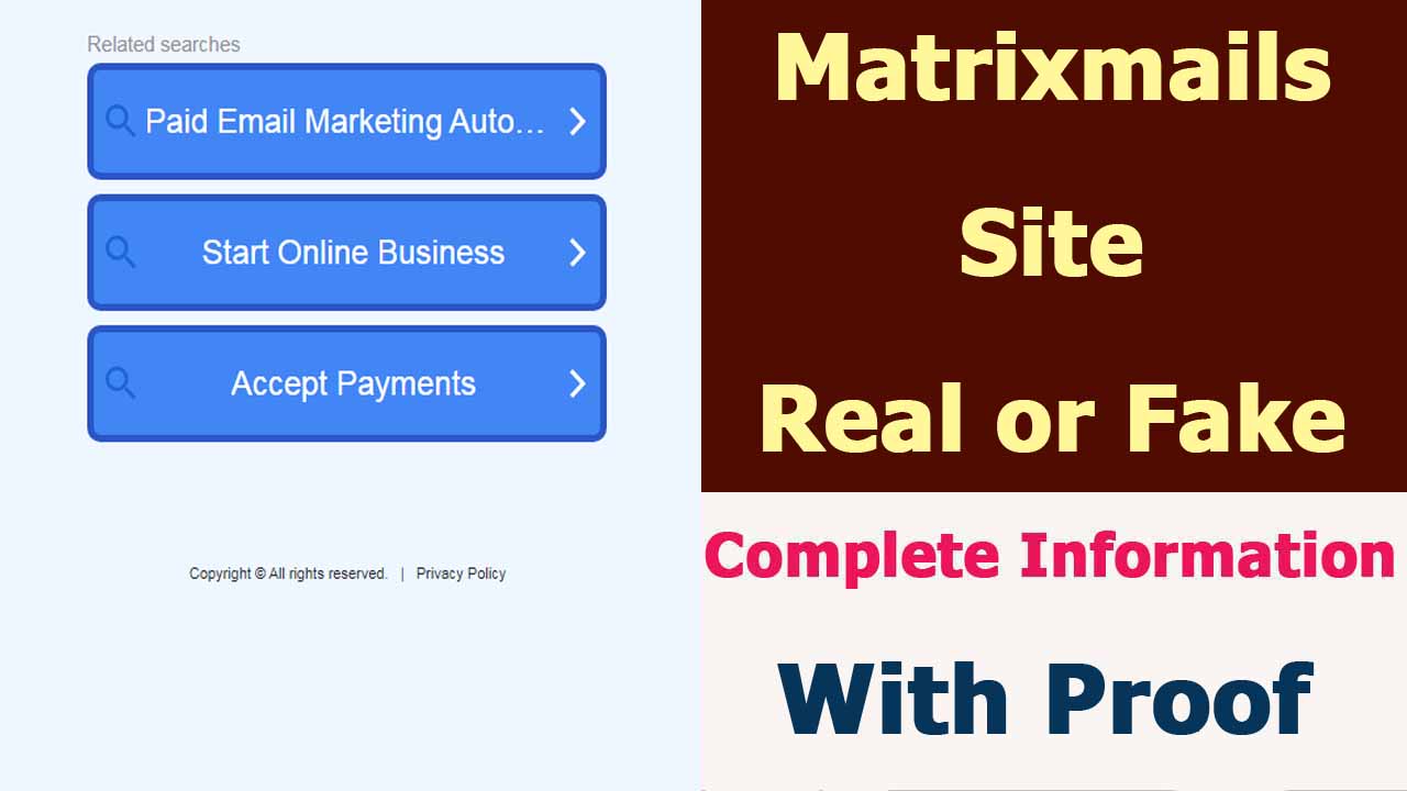 Matrixmails Site Review