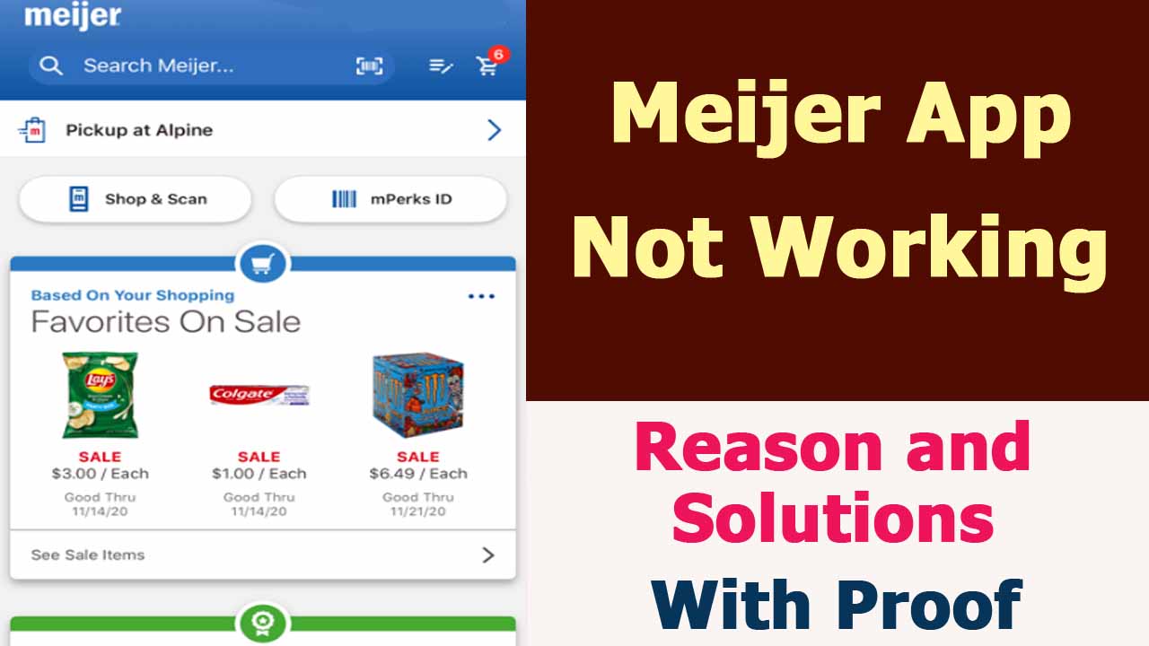 Meijer App Not Working