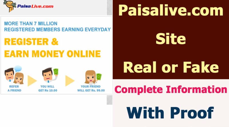 Paisalive Site Review