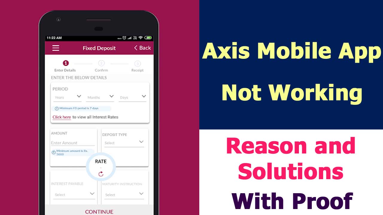 Axis Mobile App not working