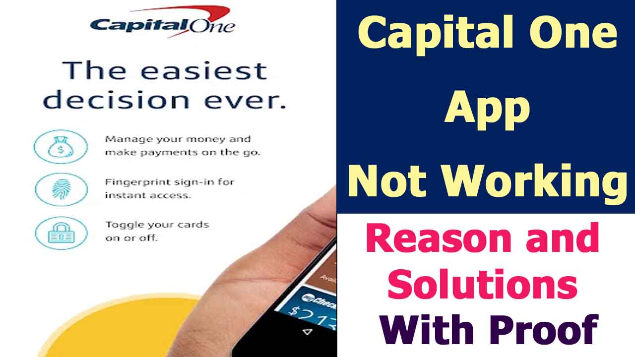 Capital One App Not Working