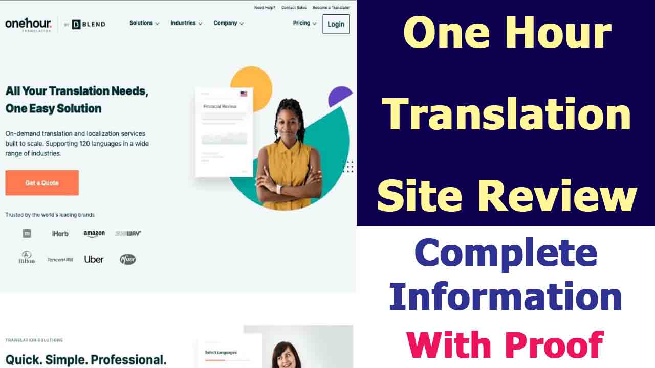 Onehourtranslation Site Review