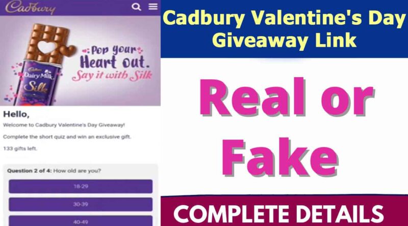Cadbury Valentine Day Giveaway Link