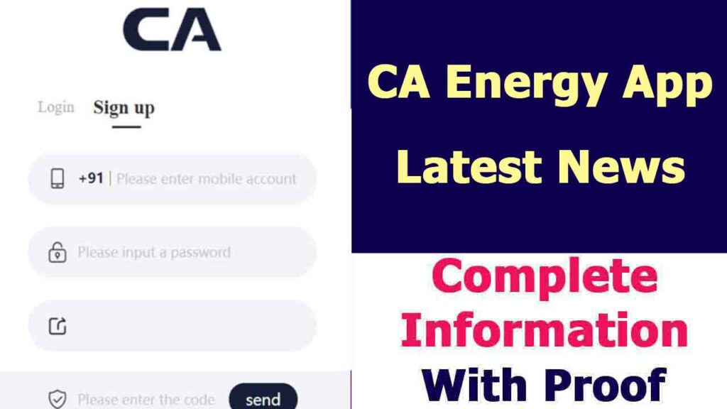 CA Energy App Latest News Withdrawal Problem