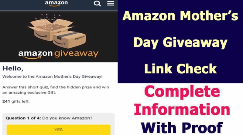 Amazon Mothers Day Contest