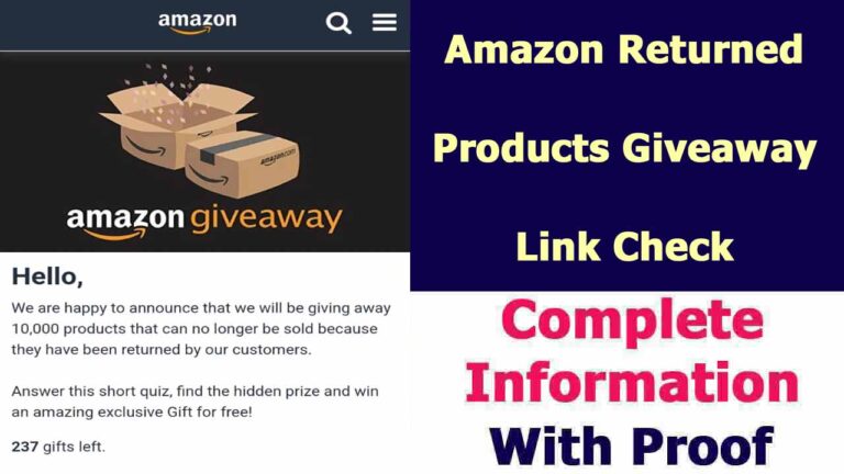 Amazon Returned Products Giveaway Link Reality | Link Review