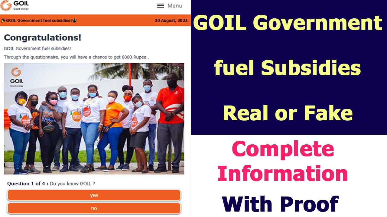 GOIL Government fuel Subsidies Link