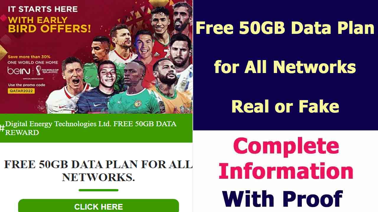 Free 50GB Data Plan for All Networks