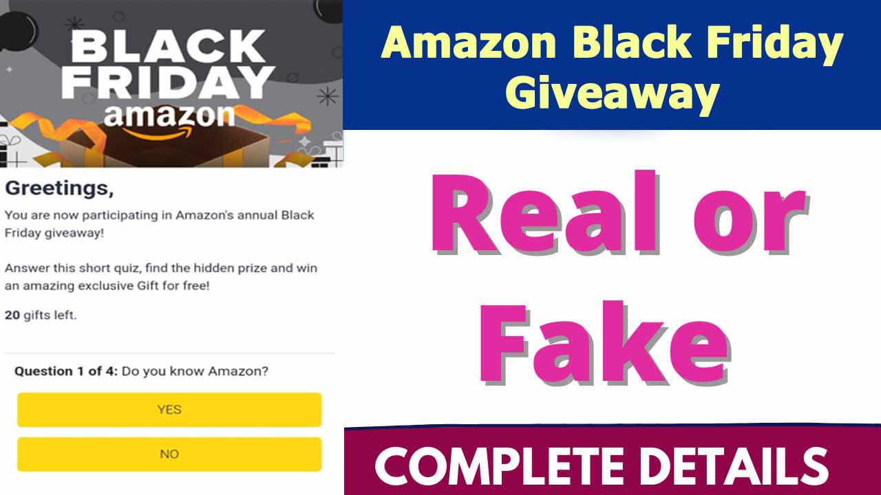 Amazon Black Friday Giveaway Reality