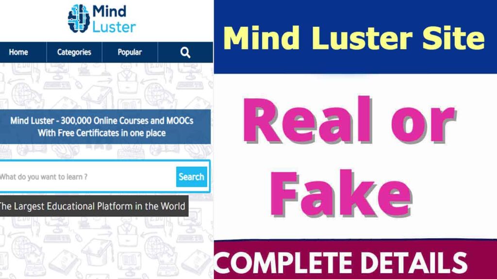Mind Luster Site Review