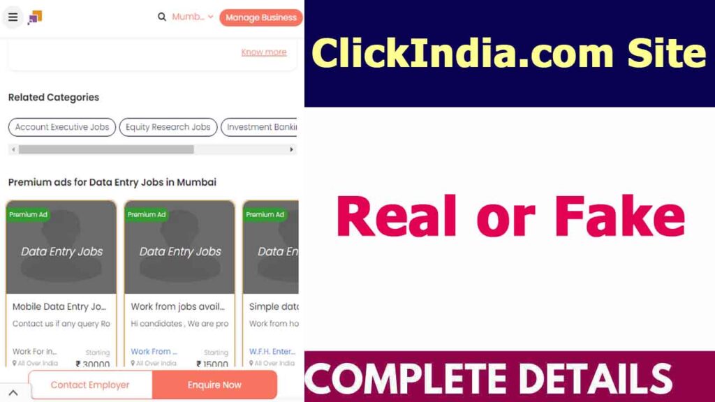 ClickIndia Site