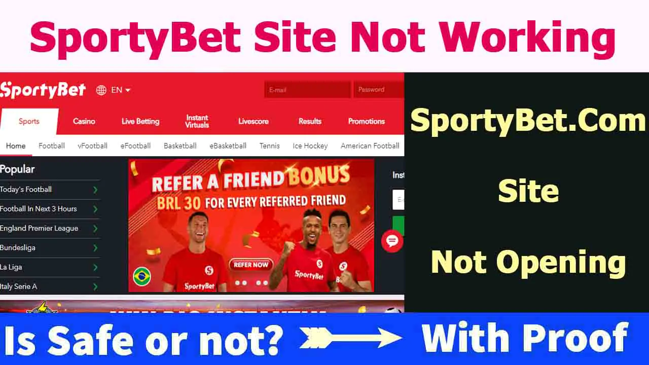 SportyBet Site Not Working
